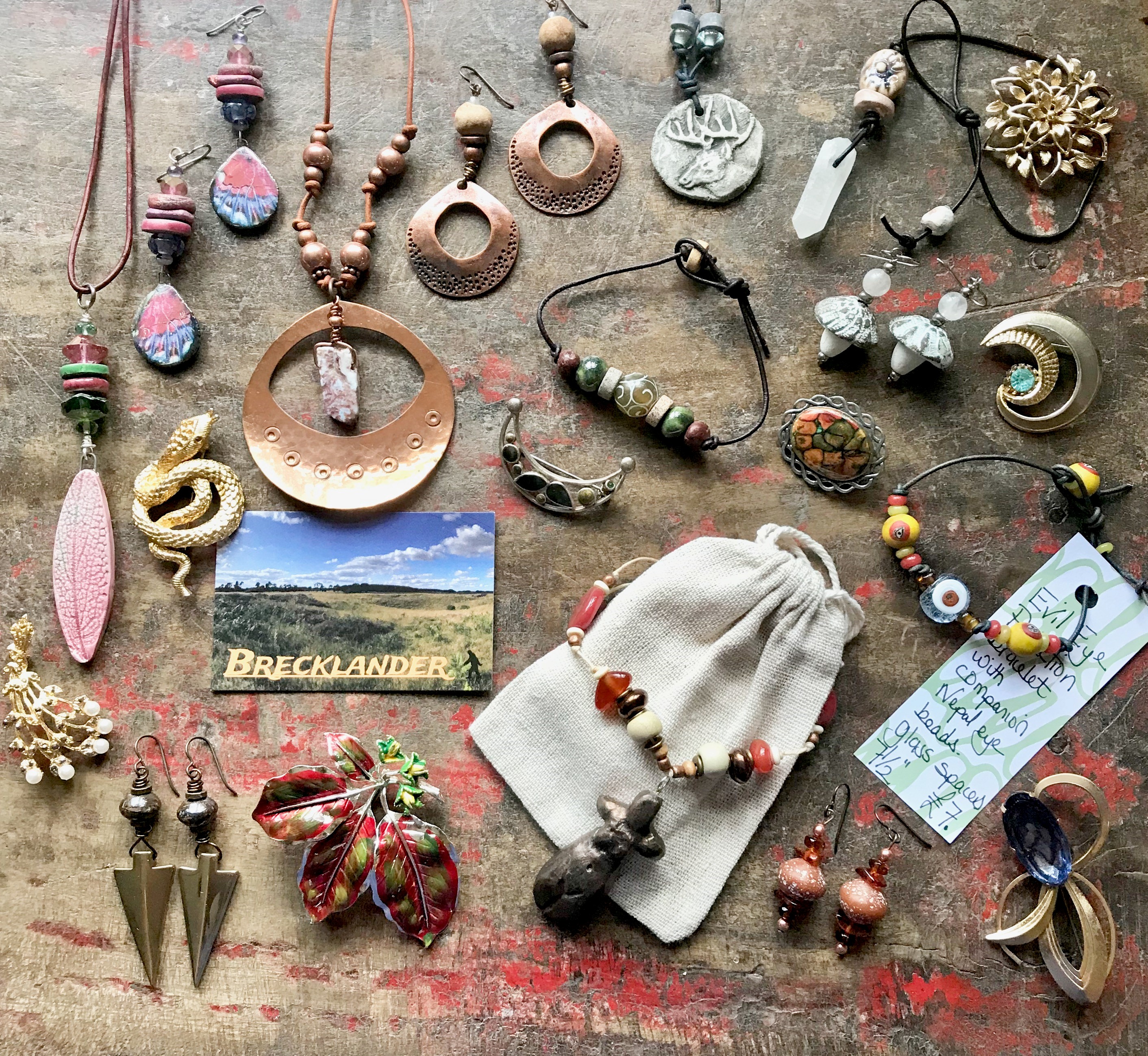 Image showing jewellery items made by Brecklander Studio. Picture by Susan Crick.
