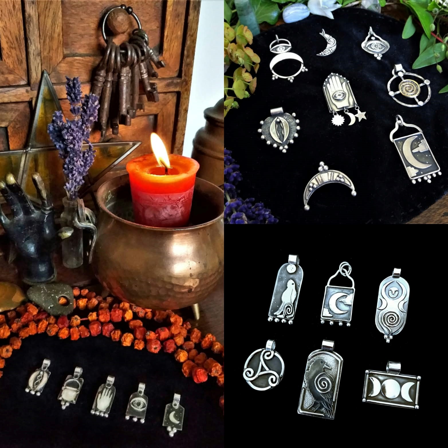 Image promoting the variety of witchy products made by Orn Jewellery. Picture by Toni Foxley-Green.